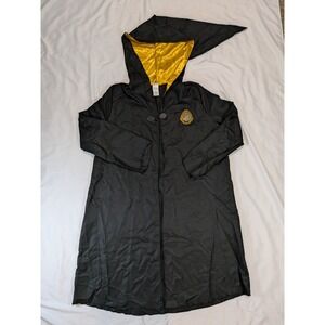 Harry Potter Wizarding World Hogwarts Robe Black Gold Kids L-XL Costume